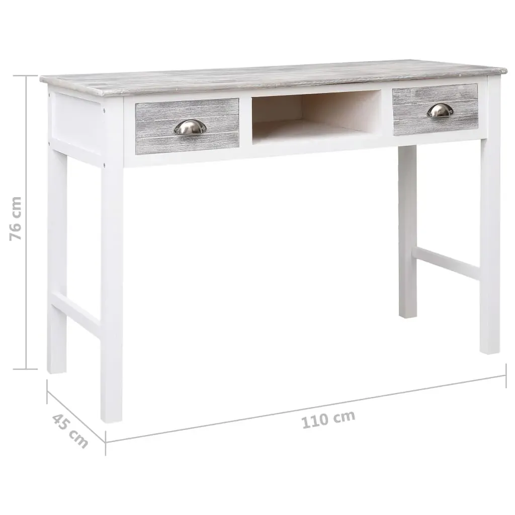 Writing Desk 110x45x76 cm Wood Price