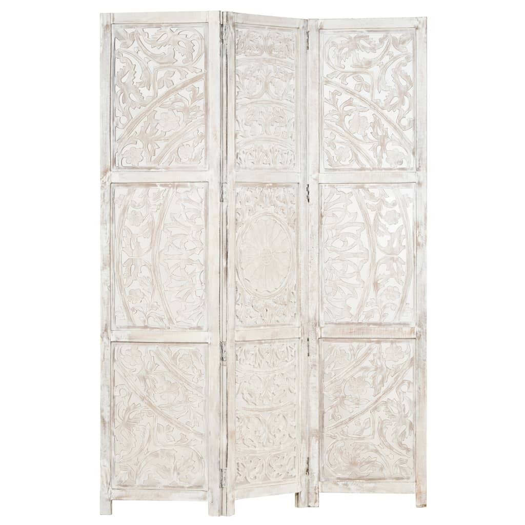 Petaluma Hand carved 3-Panel Room Divider 120x165 cm Solid Mango Wood Price