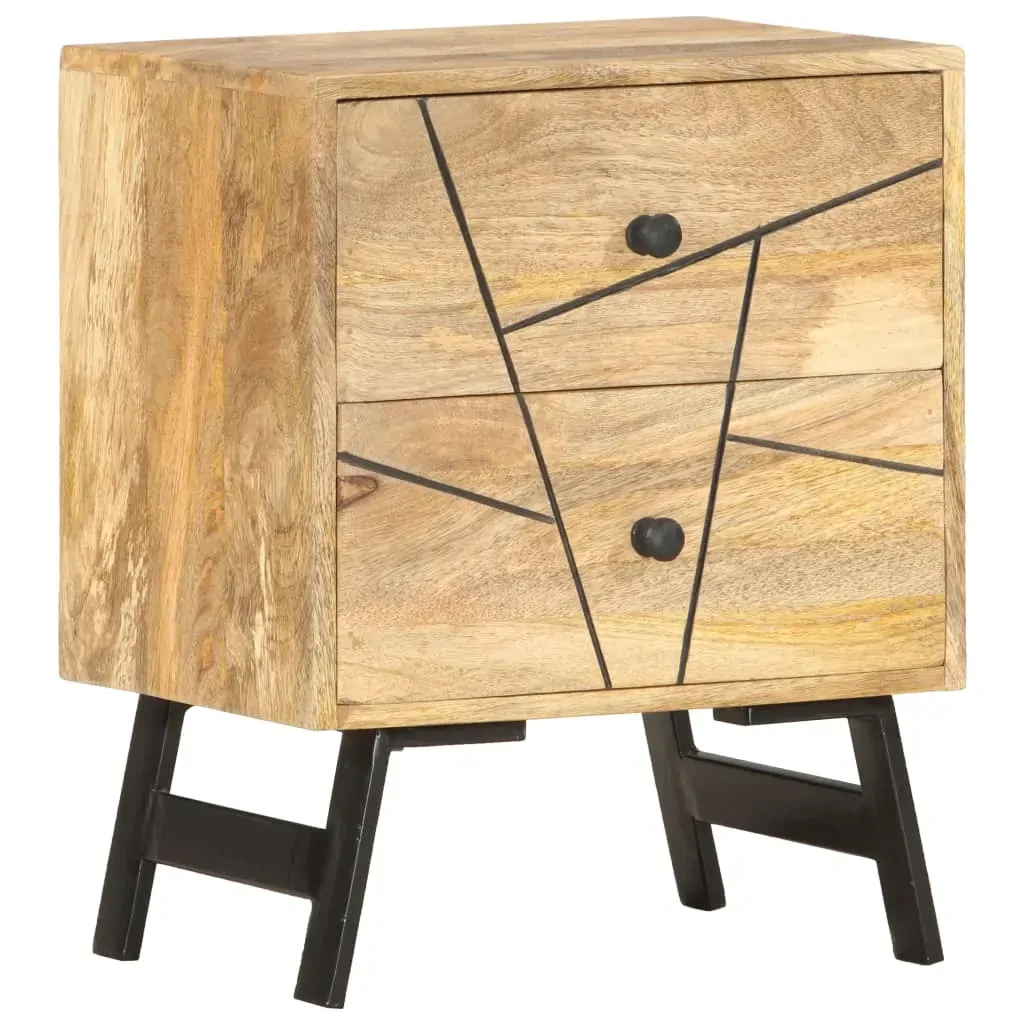 Amsterdam Bedside Cabinet 40x30x50 cm Solid Mango Wood Price