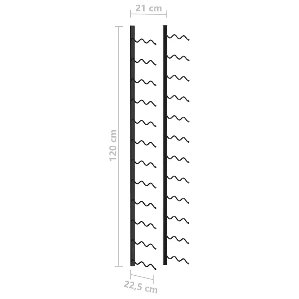 Wall-mounted Wine Rack for Bottles Iron Price