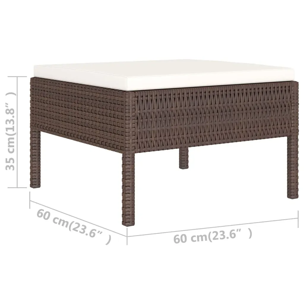 Garden Lounge Set with Cushions Poly Rattan Price