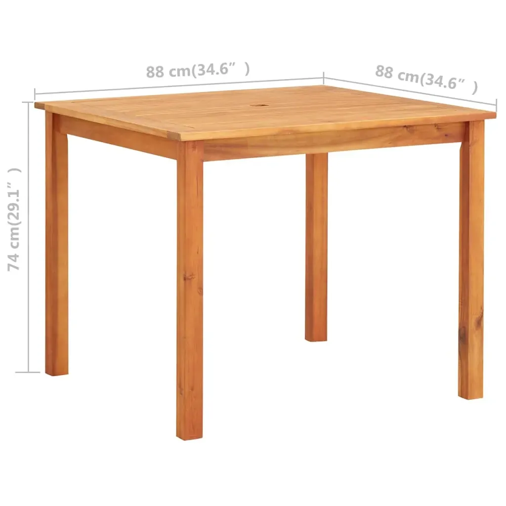 Garden Dining Set with Cushions Solid Acacia Wood Price