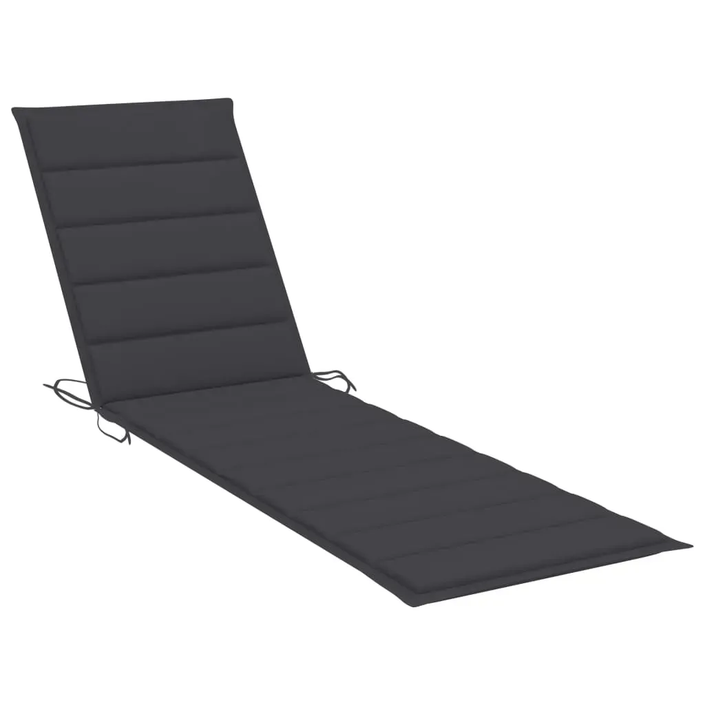 Sun Lounger with Cushion Solid Teak Wood Price