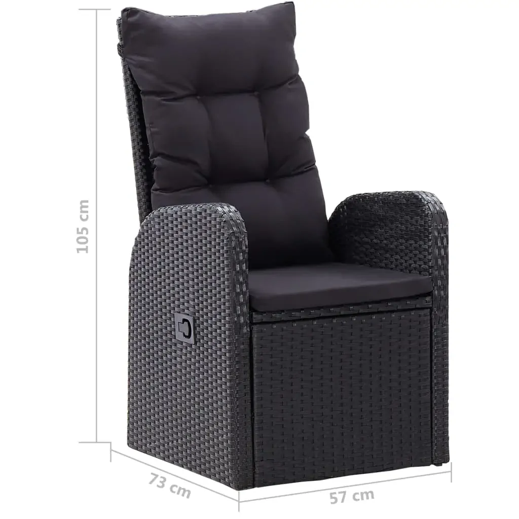Garden Dining Set Black Price