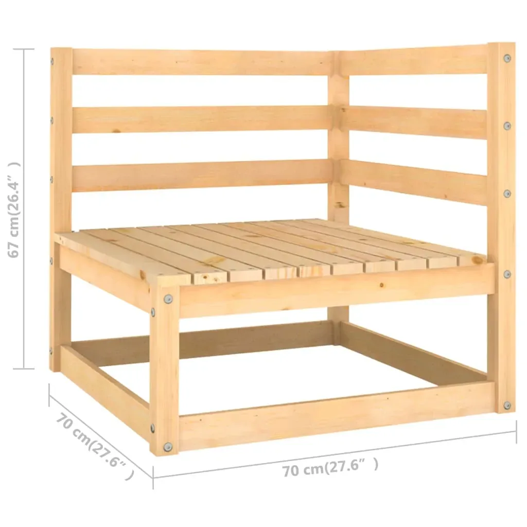 7 Piece Garden Lounge Set Solid Pinewood Price