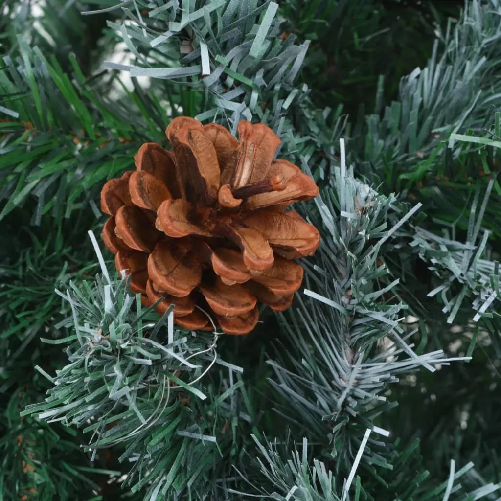 Frosted Christmas Tree with LEDs&Pinecones Price