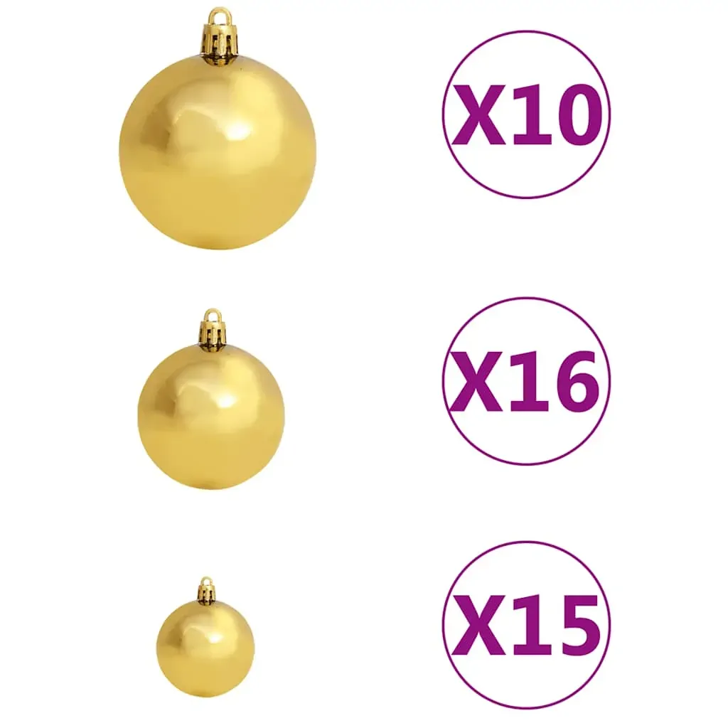 Upside-down Artificial Christmas Tree with LEDs&Ball Set Price