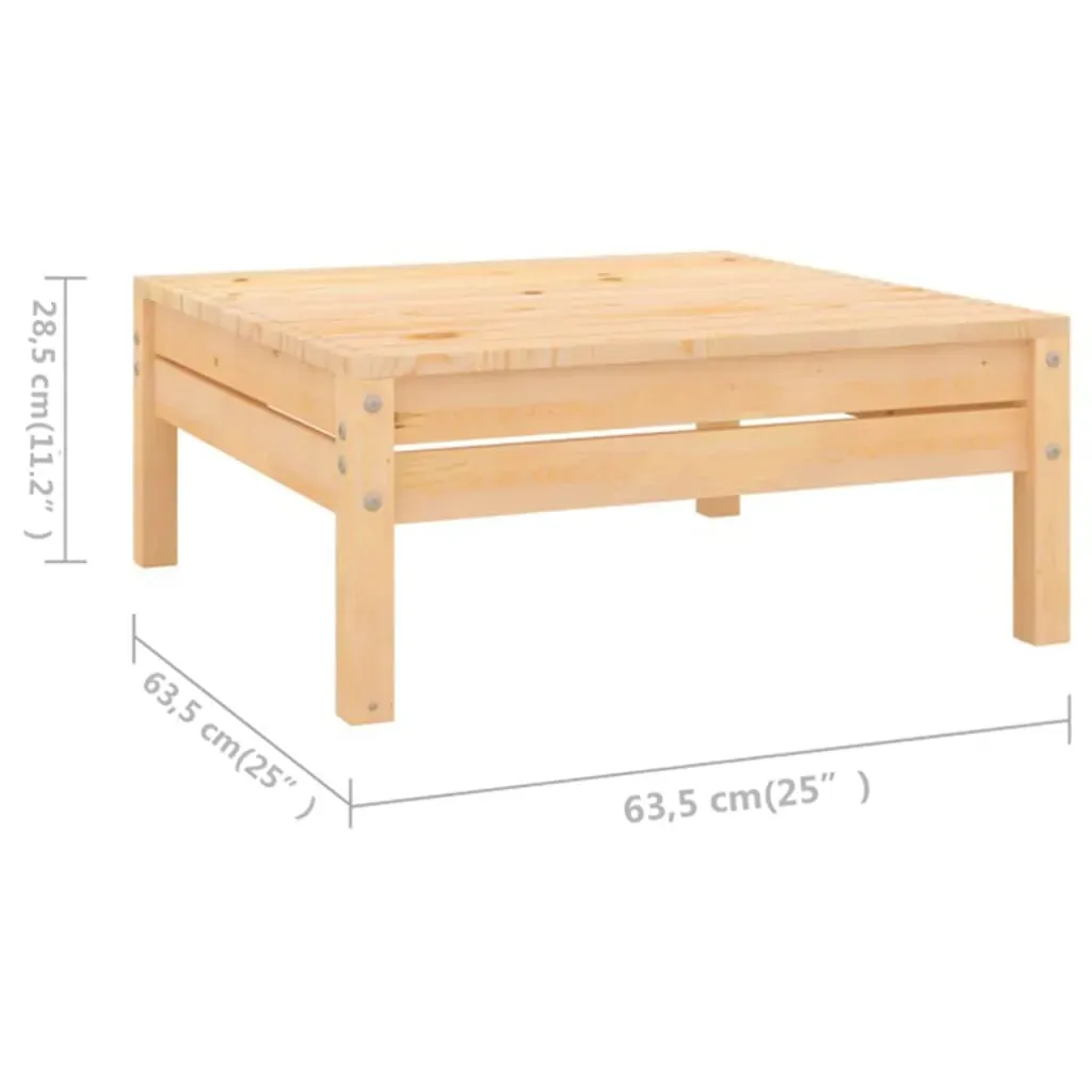 5 Piece Garden Lounge Set Solid Pinewood Price