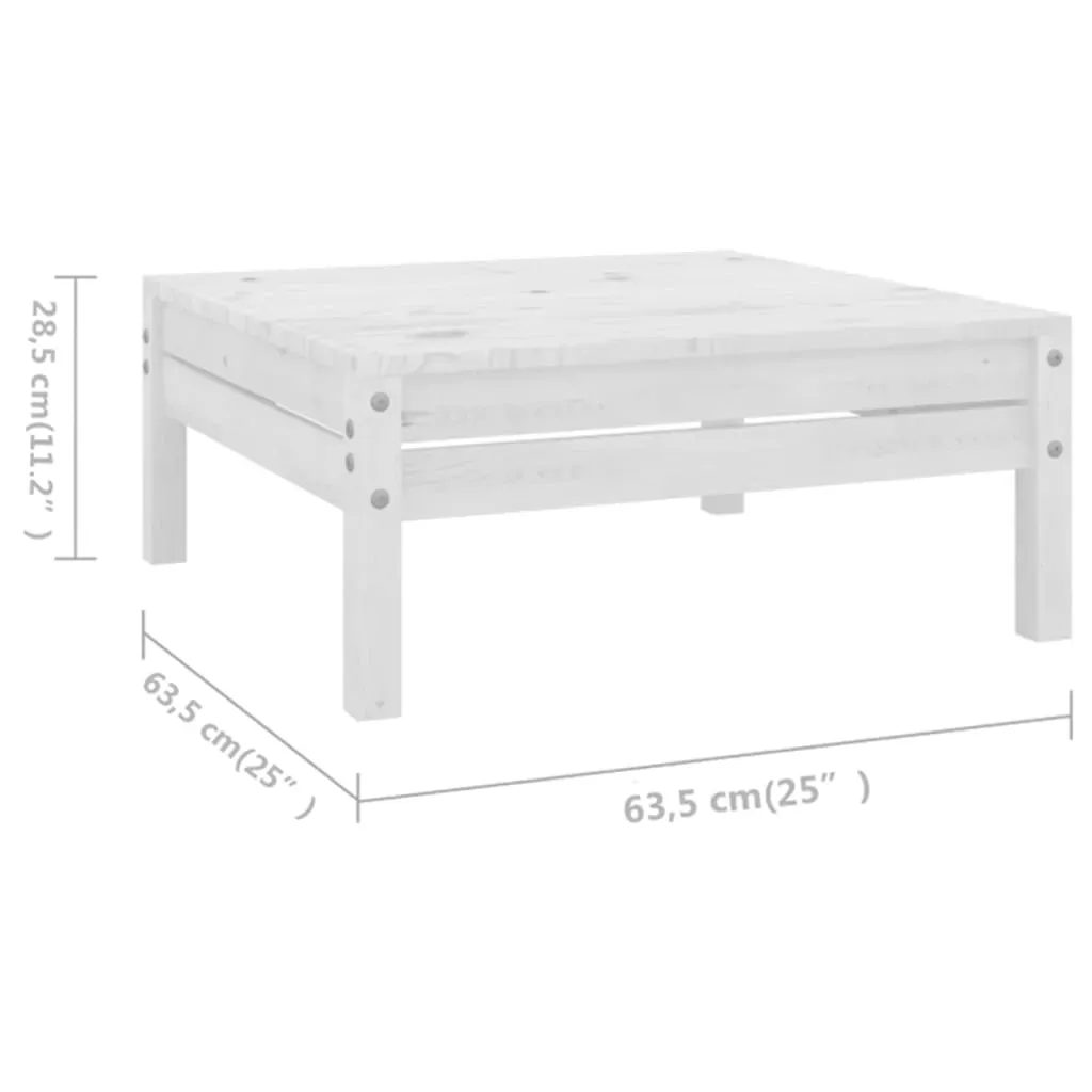 7 Piece Garden Lounge Set Solid Pinewood Price