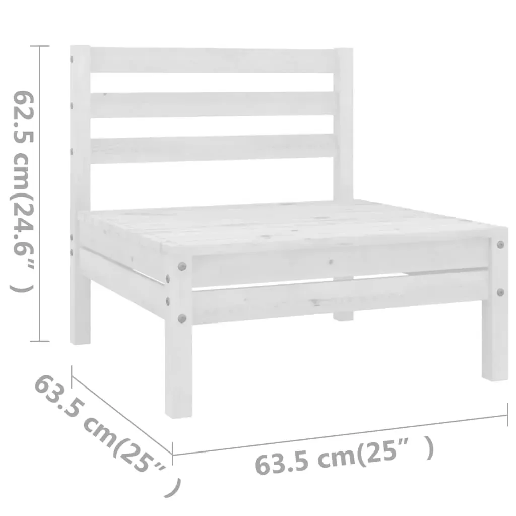 8 Piece Garden Lounge Set Solid Pinewood Price