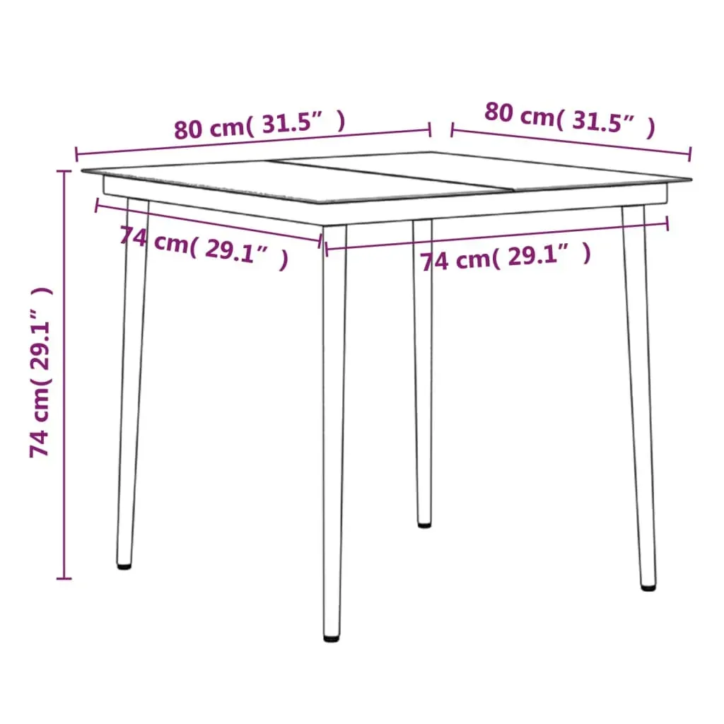 Garden Dining Set with Cushions Price