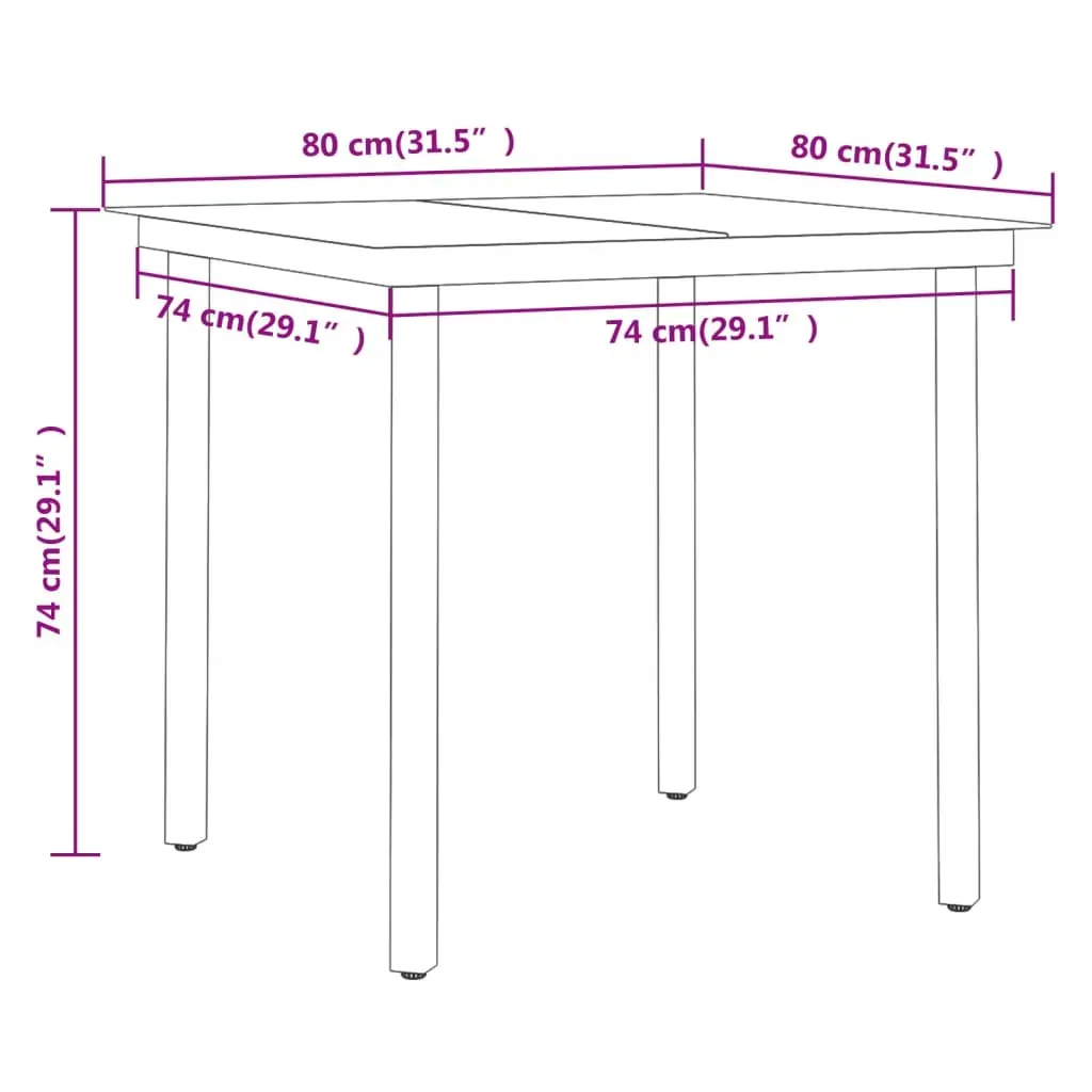 Garden Dining Set Black Price
