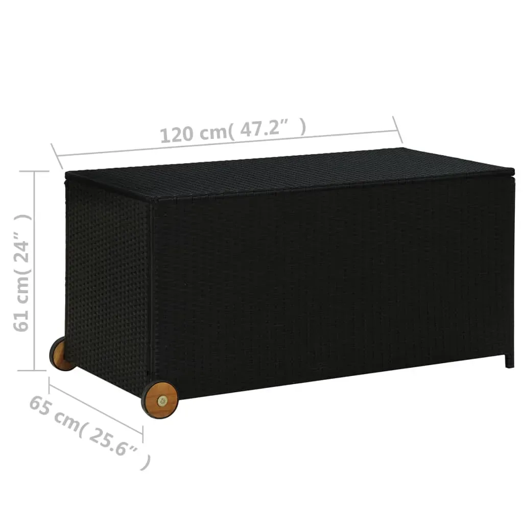 Garden Storage Box 120x65x61 cm Poly Rattan Price