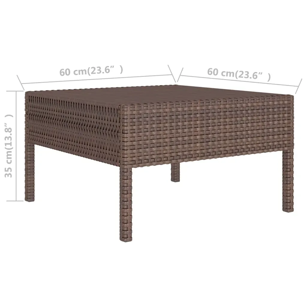 3 Piece Garden Lounge Set with Cushions Poly Rattan Price