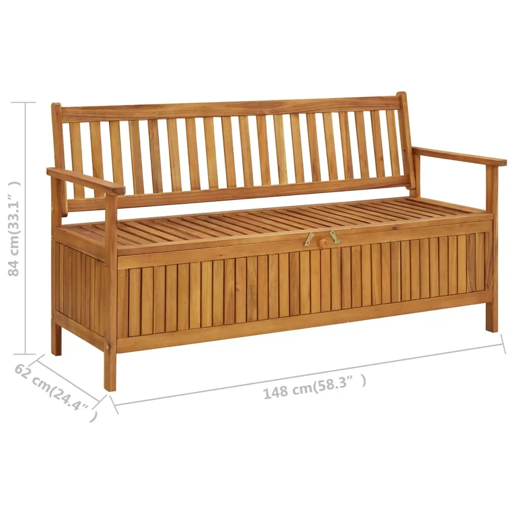 Garden Storage Bench Solid Acacia Wood Price