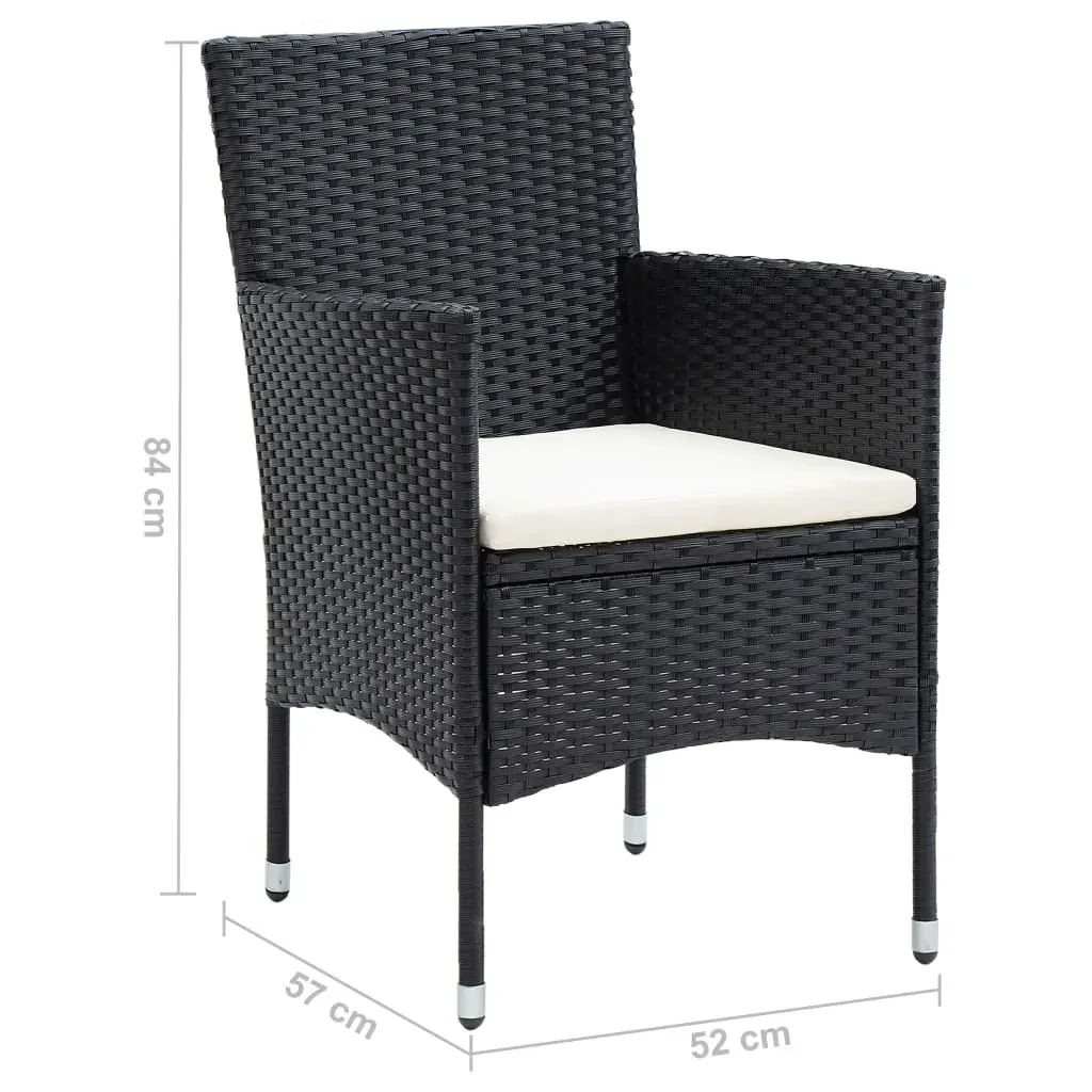 Garden Dining Chairs 4 pcs Poly Rattan Price