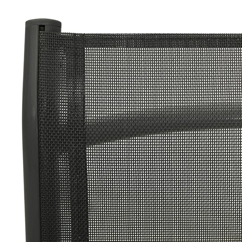 Reclining Garden Chairs 2pcs Textilene and Aluminium Price