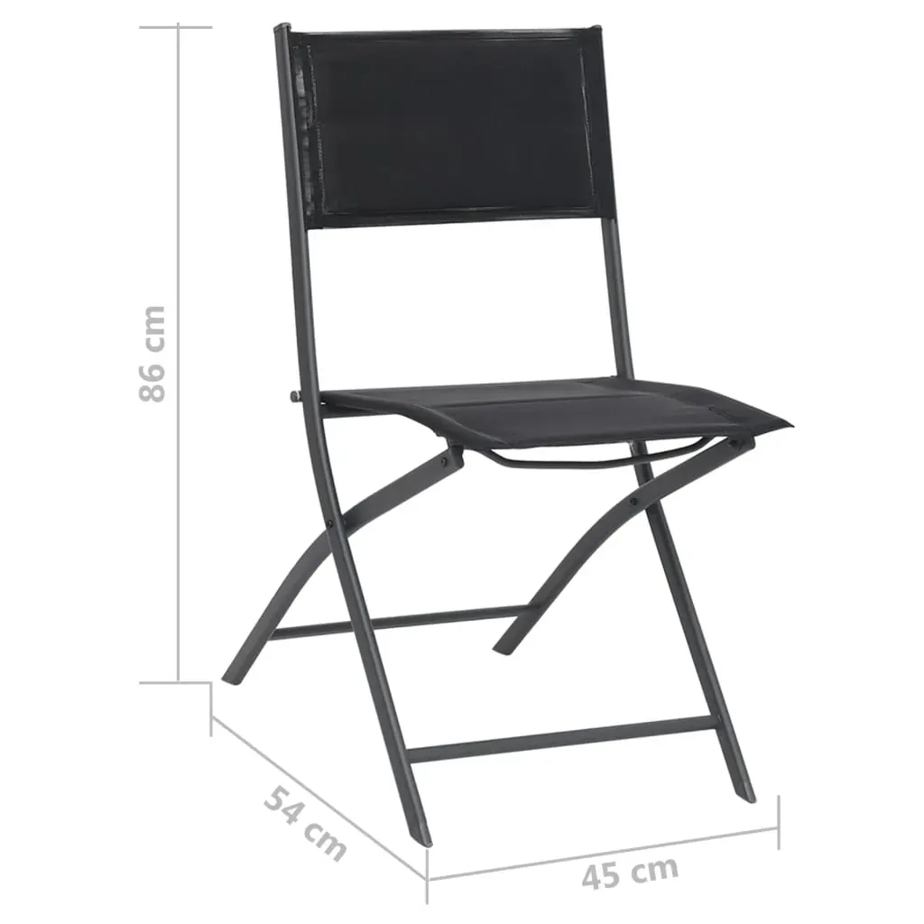 Folding Outdoor Chairs Steel and Textilene Price