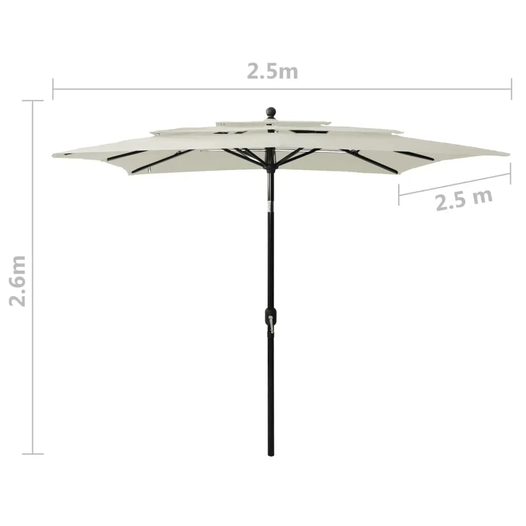 3-Tier Parasol with Aluminium Pole Price