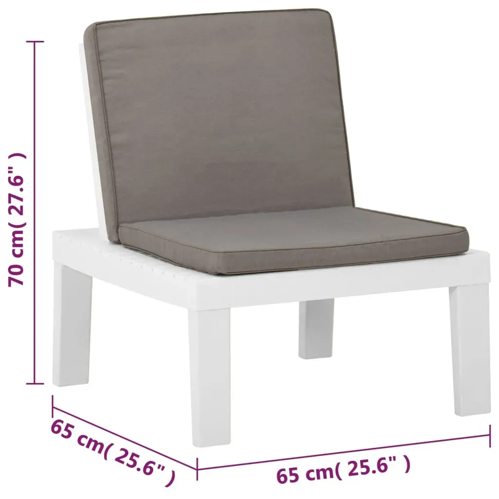 Garden Lounge Chair with Cushion Plastic Price
