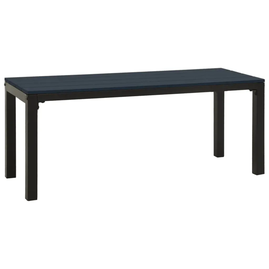 3 Piece Garden Dining Set Steel and WPC Price