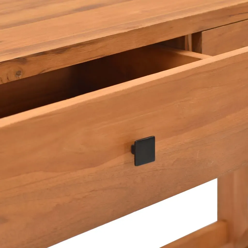 Desk with 2 Drawers Recycled Teak Wood Price
