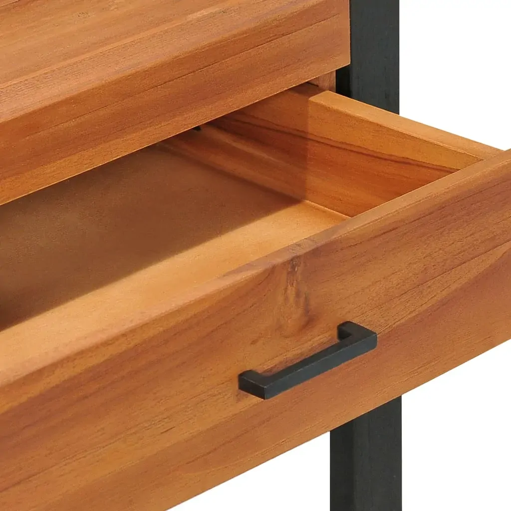 Desk with 2 Drawers Recycled Teak Wood Price