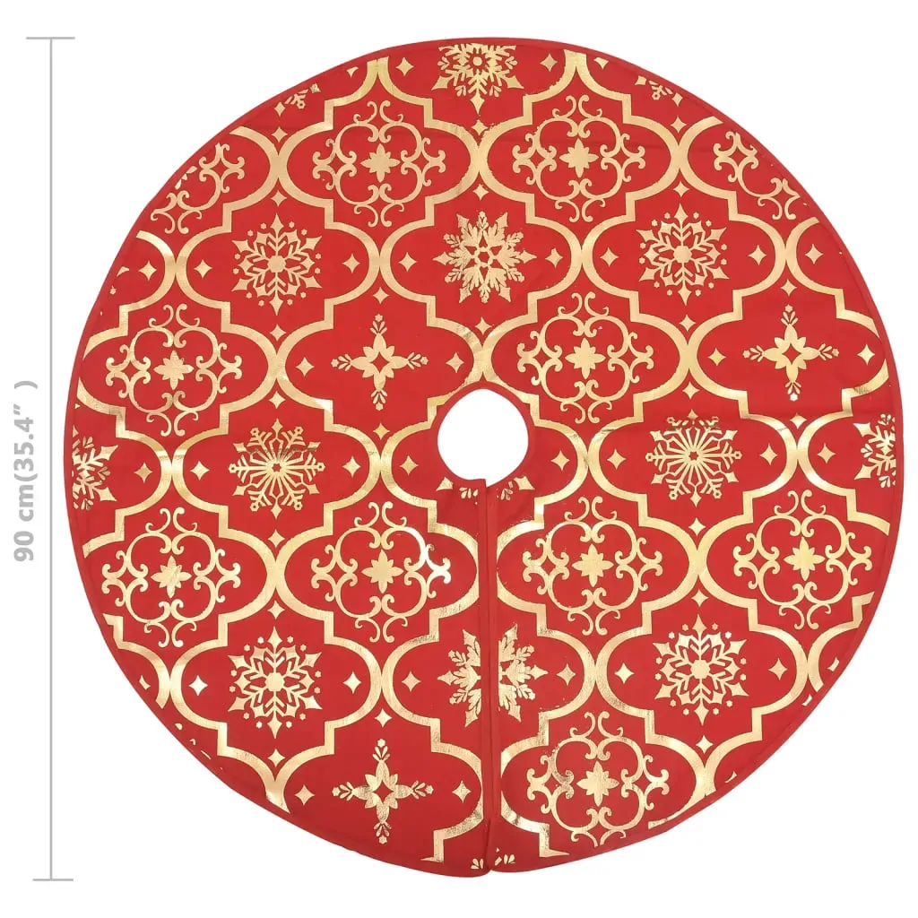 Luxury Christmas Tree Skirt with Sock Red Fabric Price