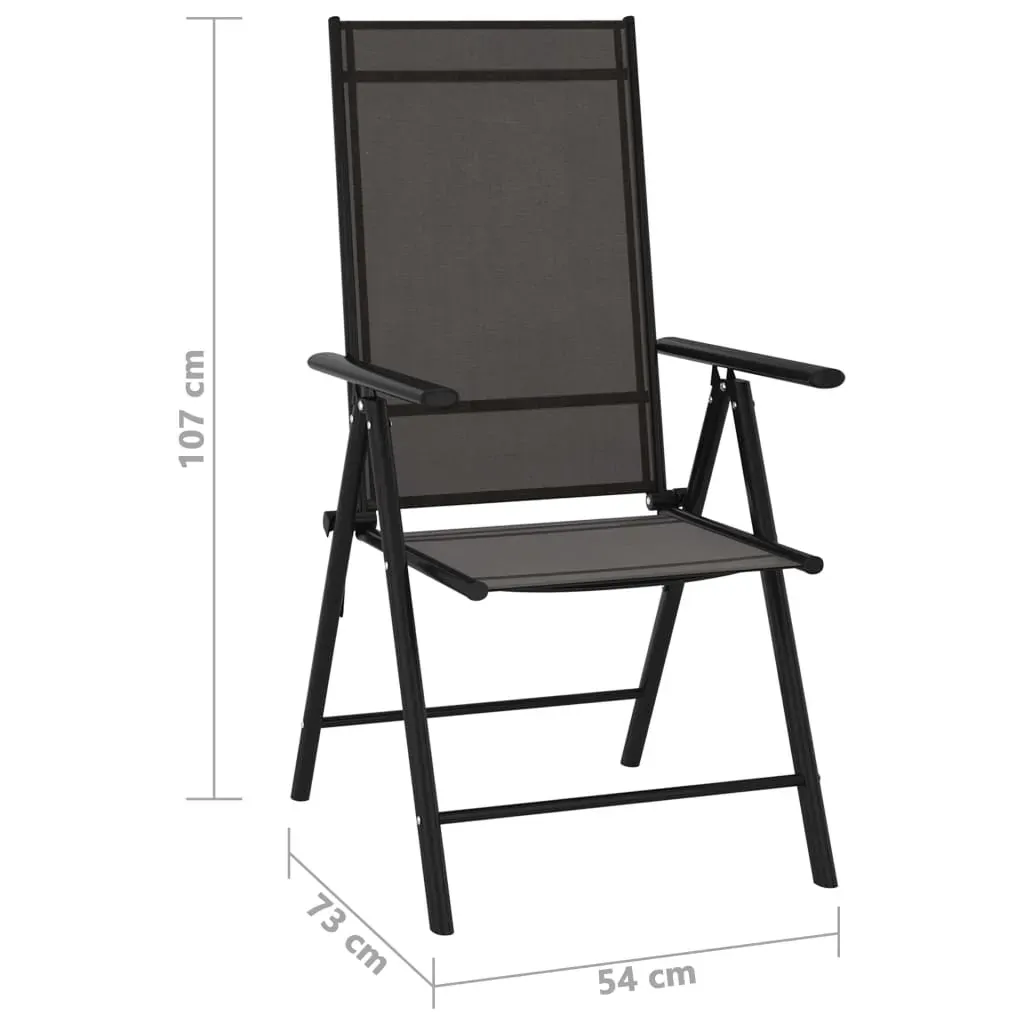 Folding Garden Chairs Aluminium and Textilene Price
