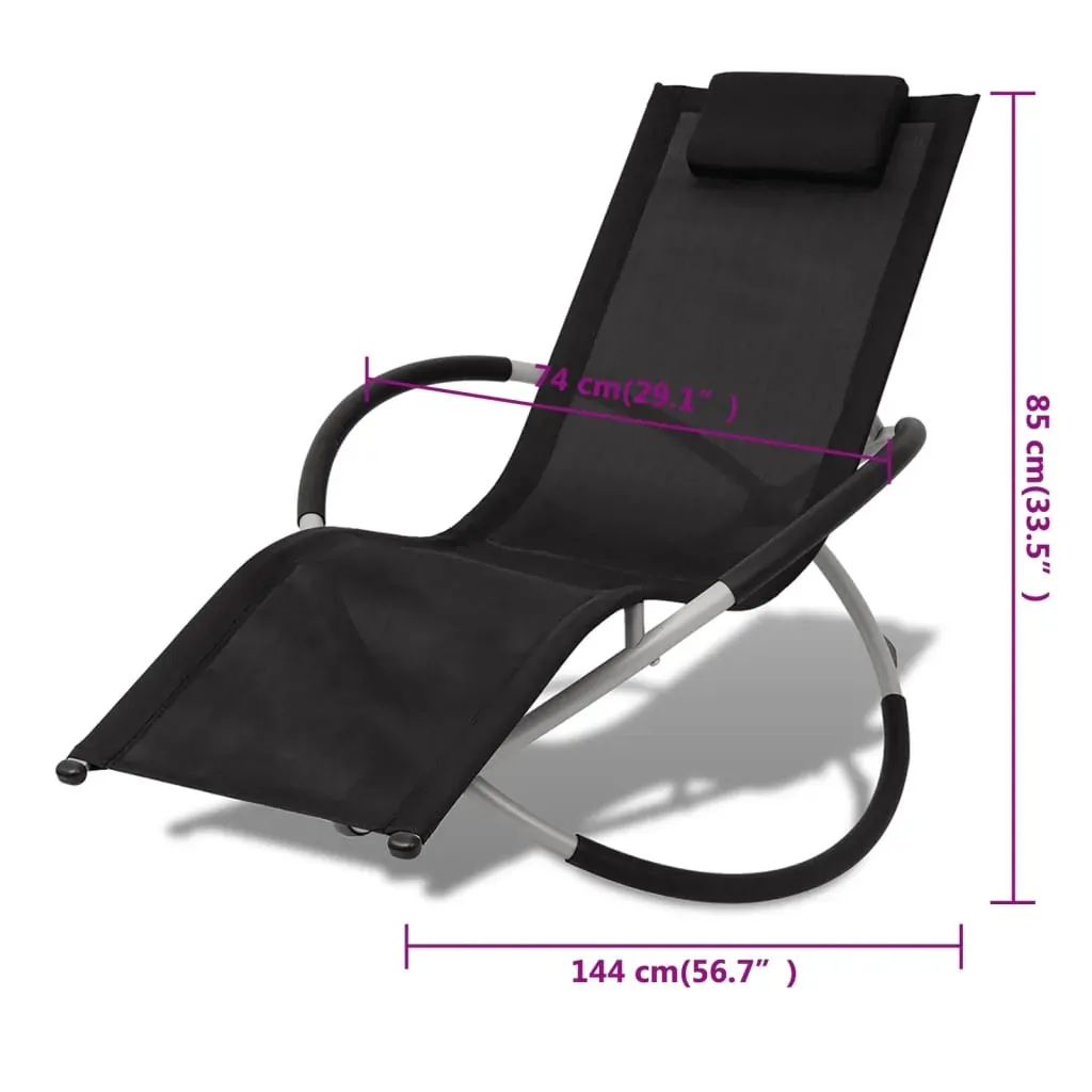 Outdoor Geometrical Sun Lounger Steel and Price