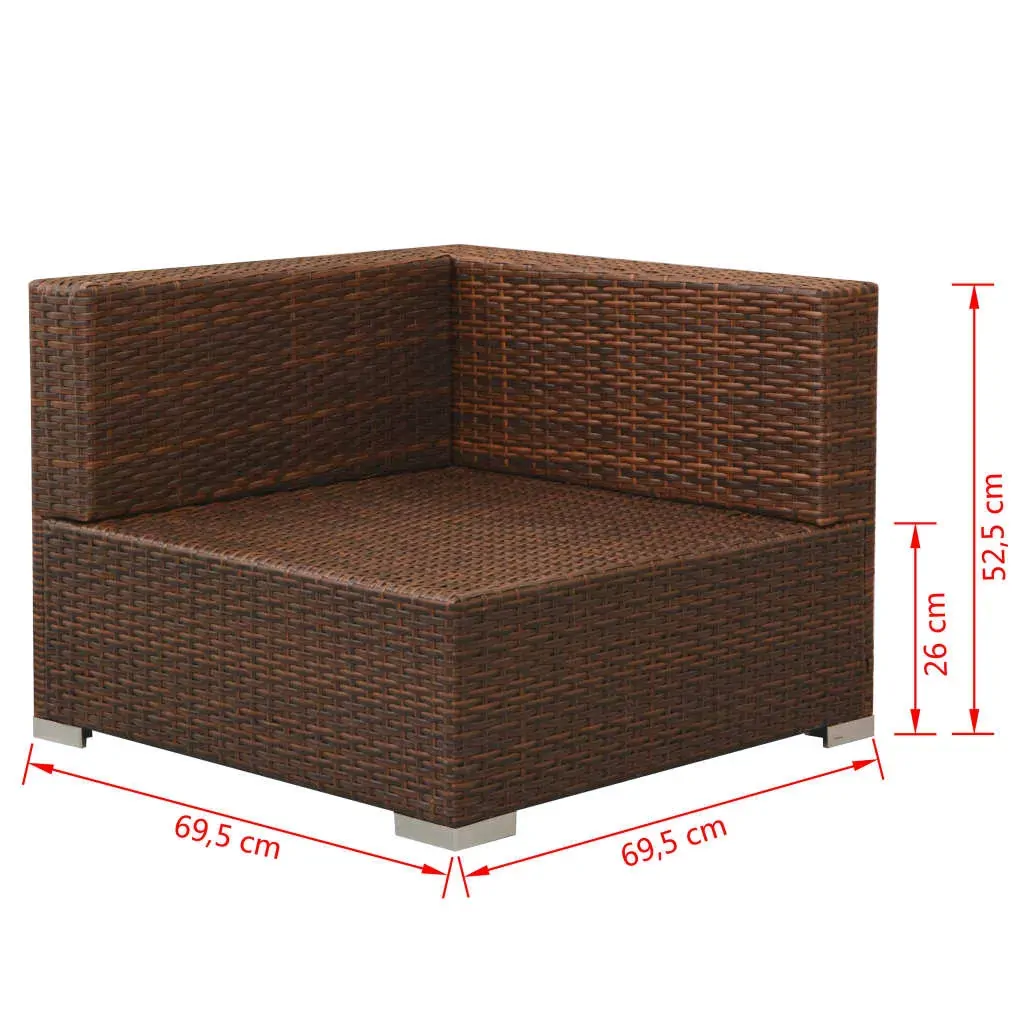 3 Piece Garden Lounge Set with Cushions Poly Rattan Price