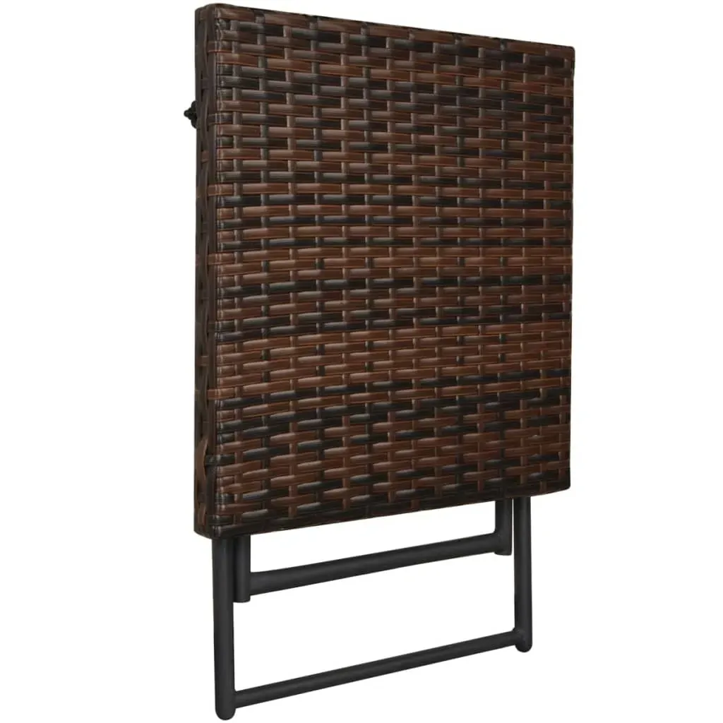 Folding Sun Loungers 2 pcs with Table Poly Rattan Price
