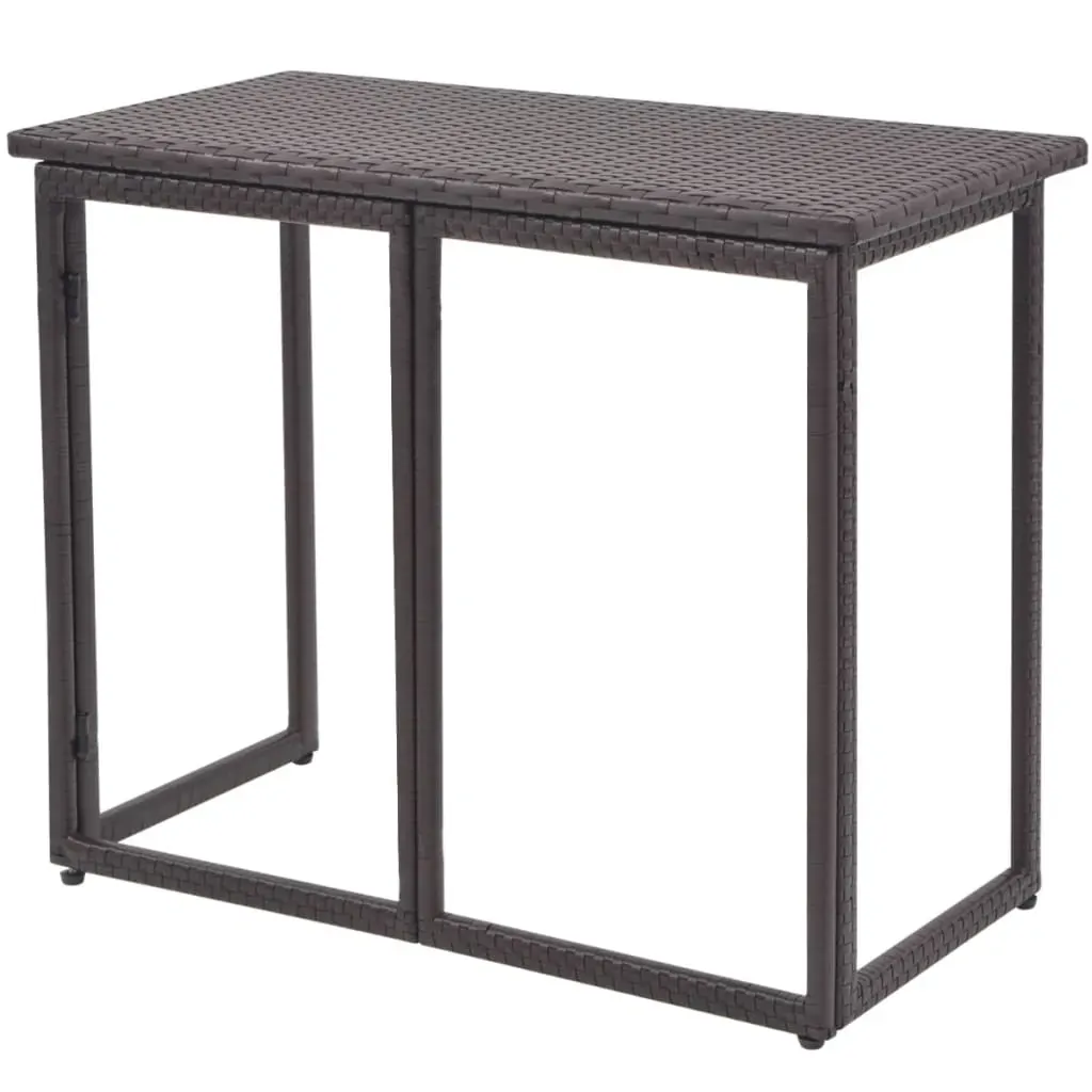 5 Piece Outdoor Dining Set Steel Poly Rattan Price
