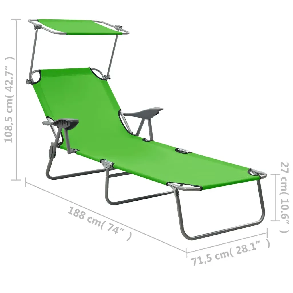 Sun Lounger with Canopy Steel Price