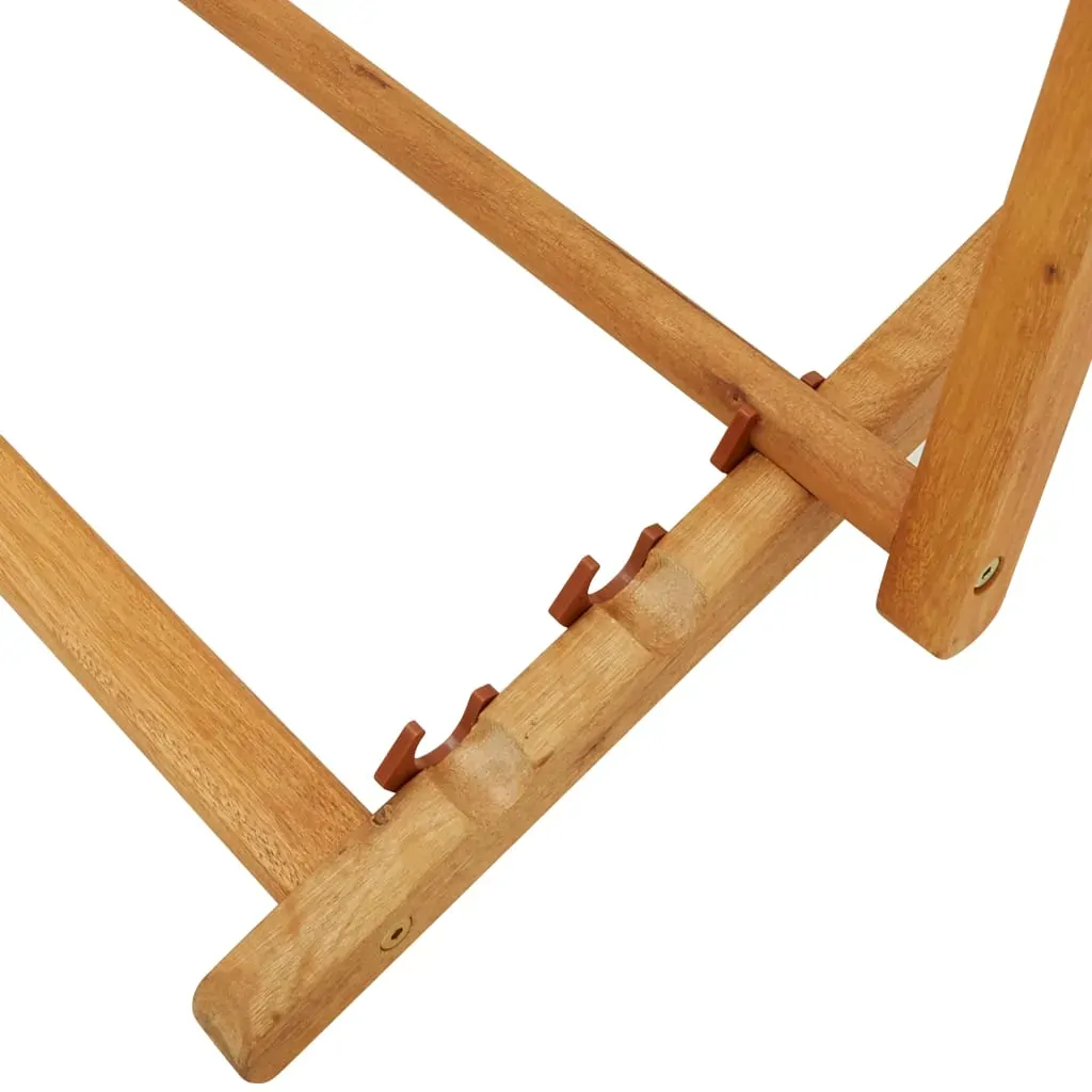 Folding Beach Chair Fabric and Wooden Frame Red Price