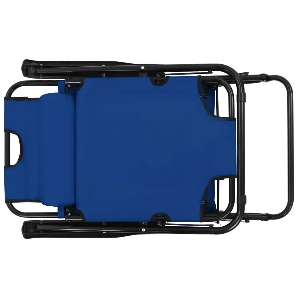 Folding Sun Loungers 2 pcs with Footrests Steel Price