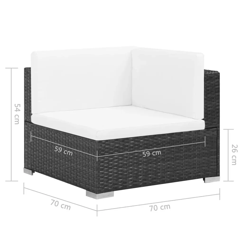 6 Piece Garden Lounge Set with Cushions Poly Rattan Price