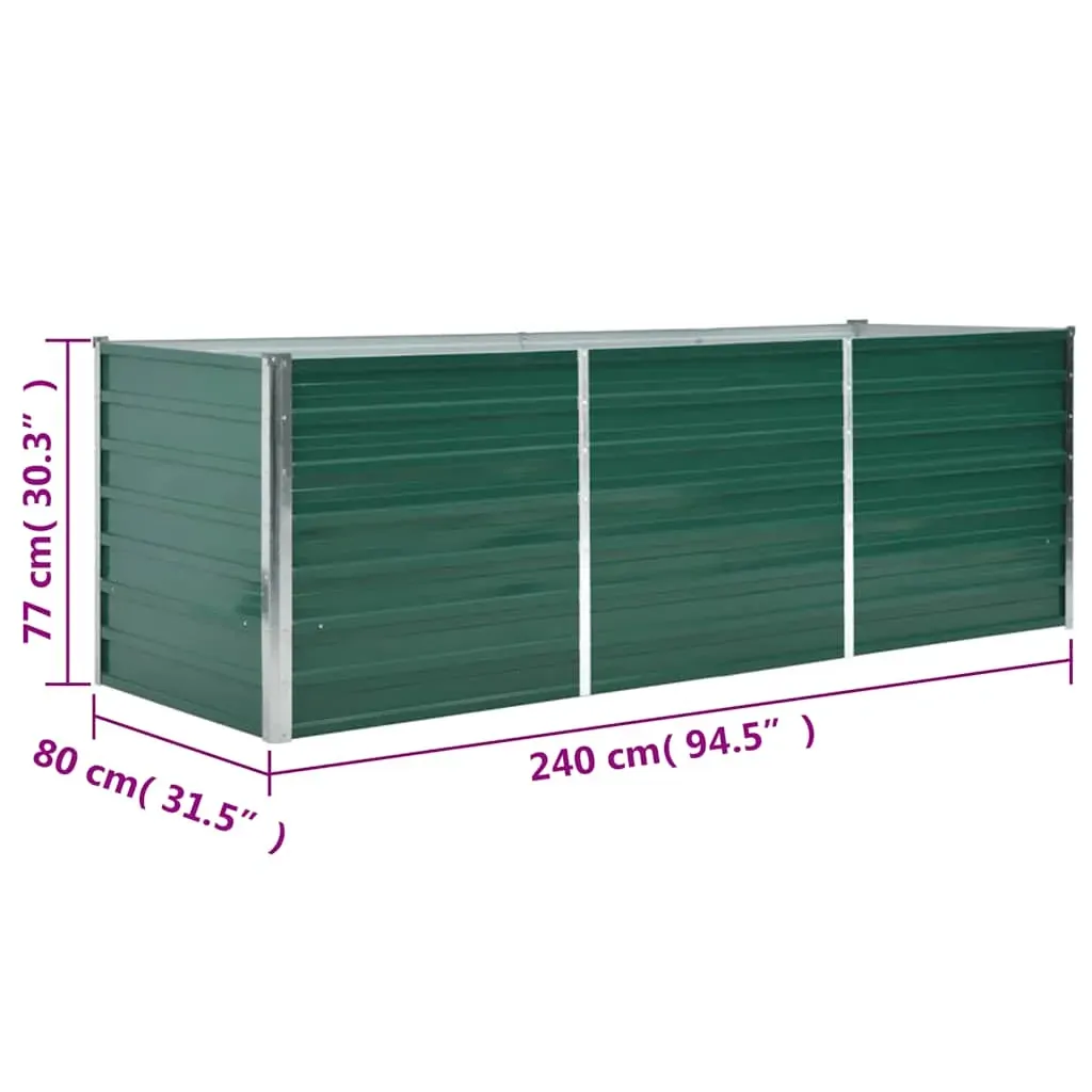 Garden Raised Bed Galvanised Steel Green Price