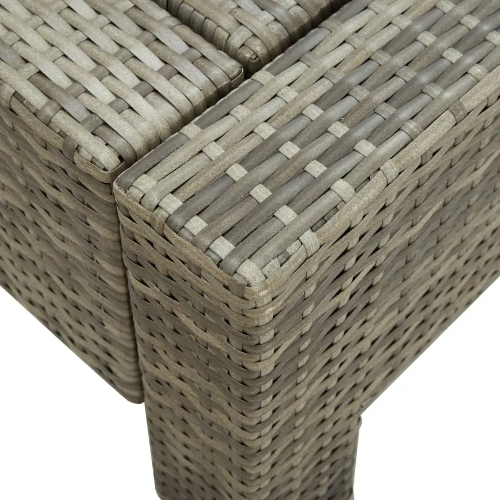 2-Person Sunbed with Cushion Poly Rattan Price