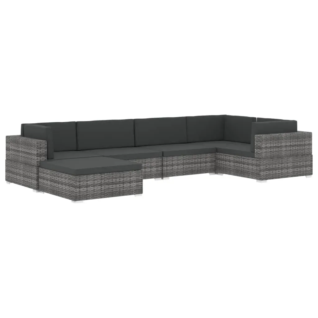 Sectional Footrest 1 pc with Cushion Poly Rattan Price