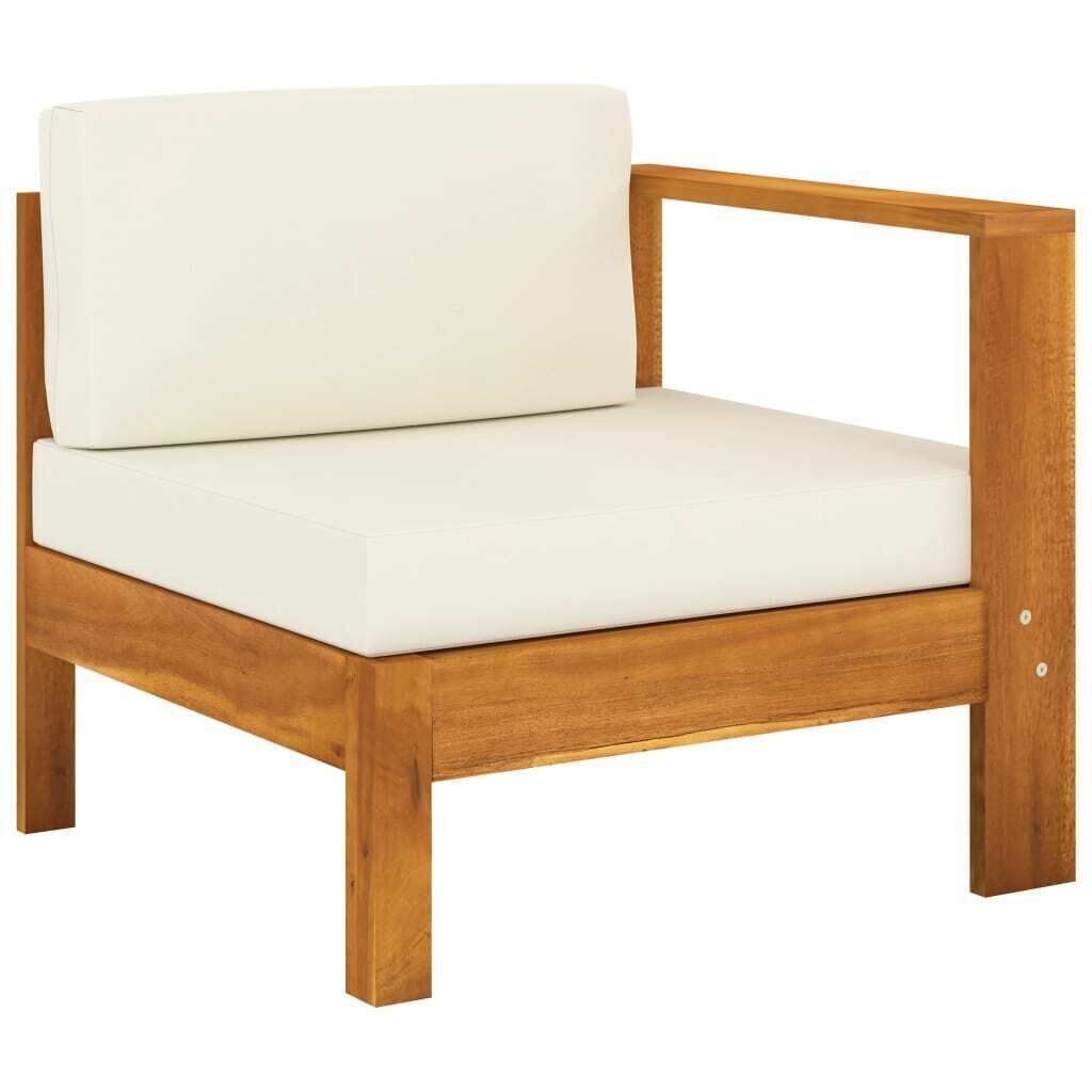 Garden Sofa Bench with Cushions Solid Acacia Wood Price