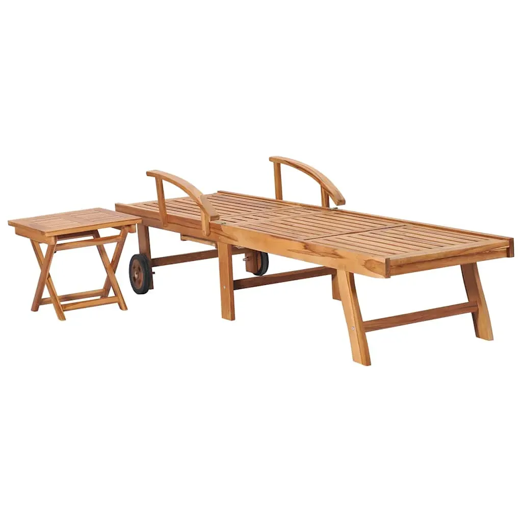 Sun Lounger Solid Teak Wood Price
