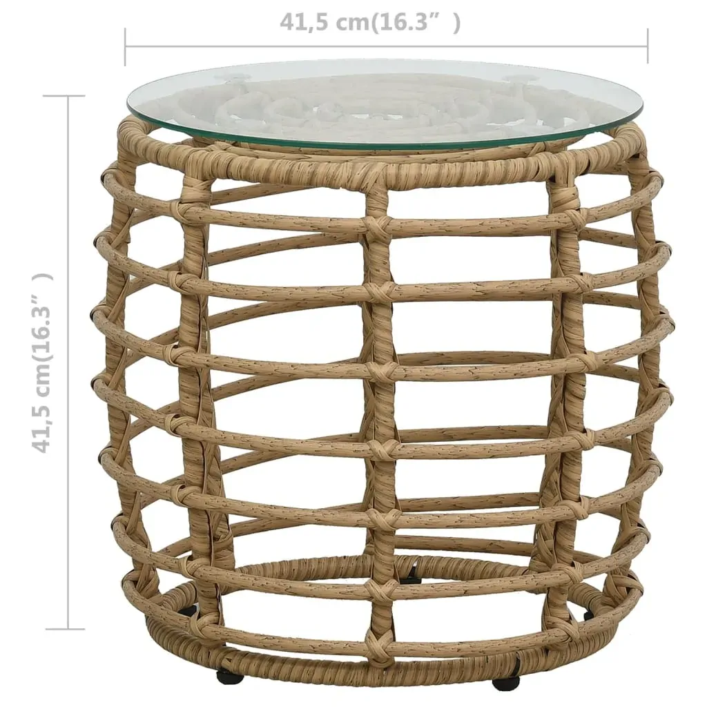 3 Piece Bistro Set Poly Rattan Price