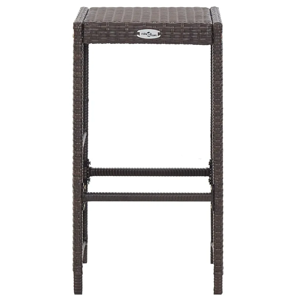 7 Piece Garden Bar Set with Cushions Poly Rattan Price