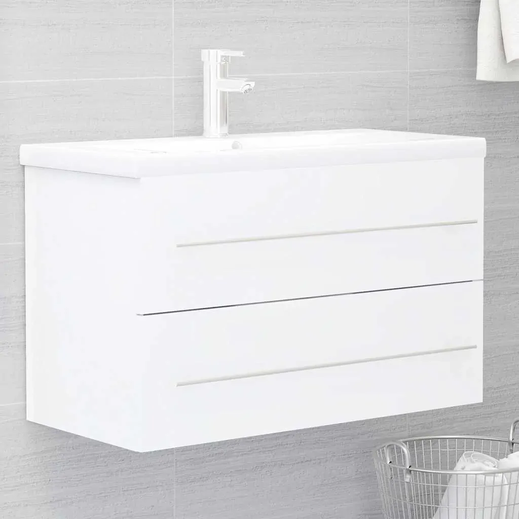 2 Piece Bathroom Furniture Set Engineered Wood Price
