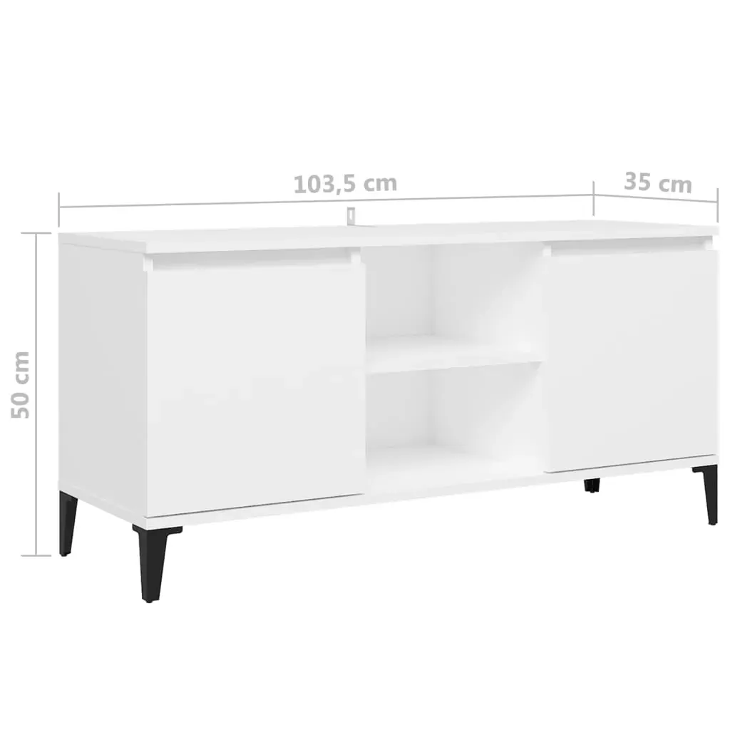 Bingley TV Cabinet with Metal Legs 103.5x35x50 cm Price