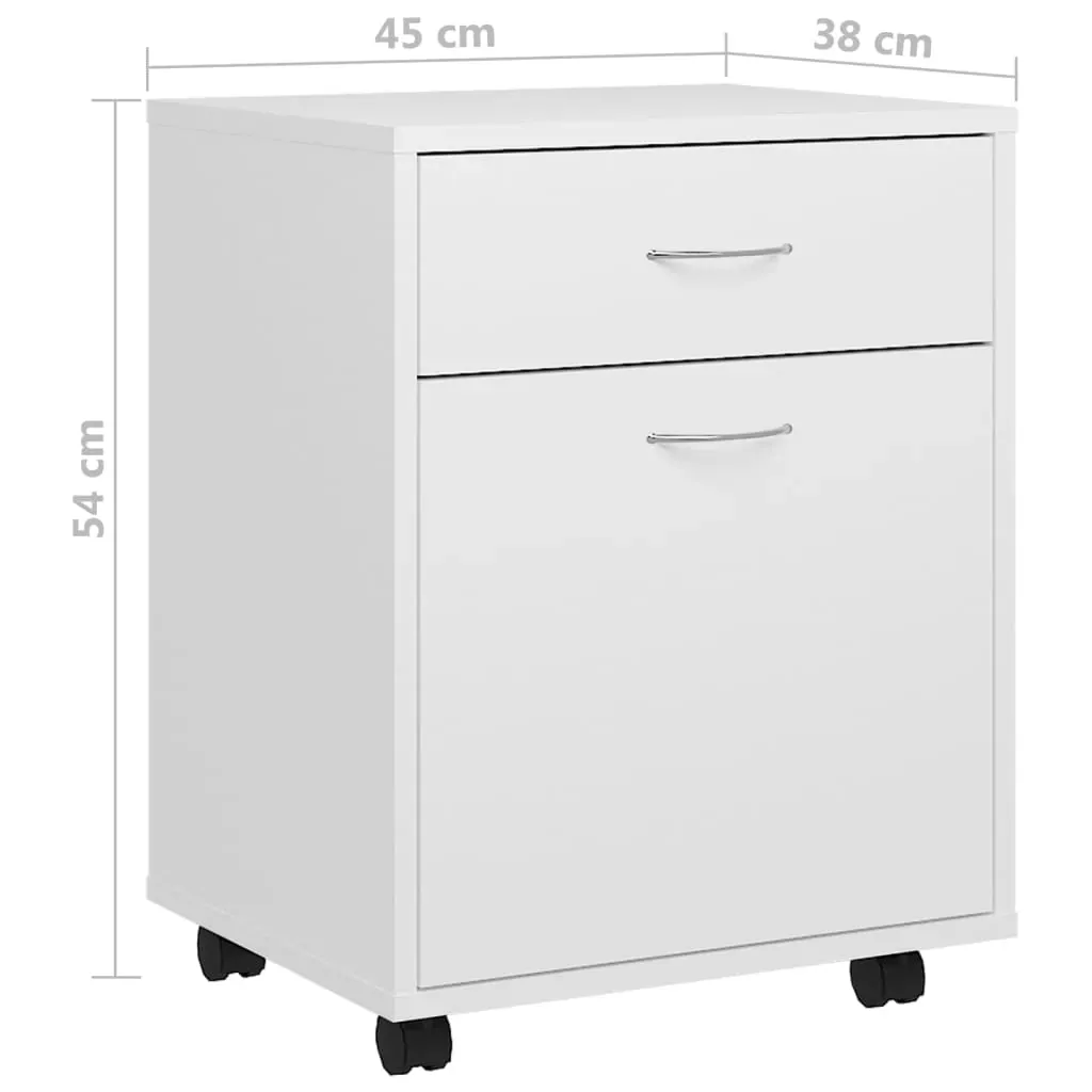 Rolling Cabinet 45x38x54 cm Engineered Wood Price
