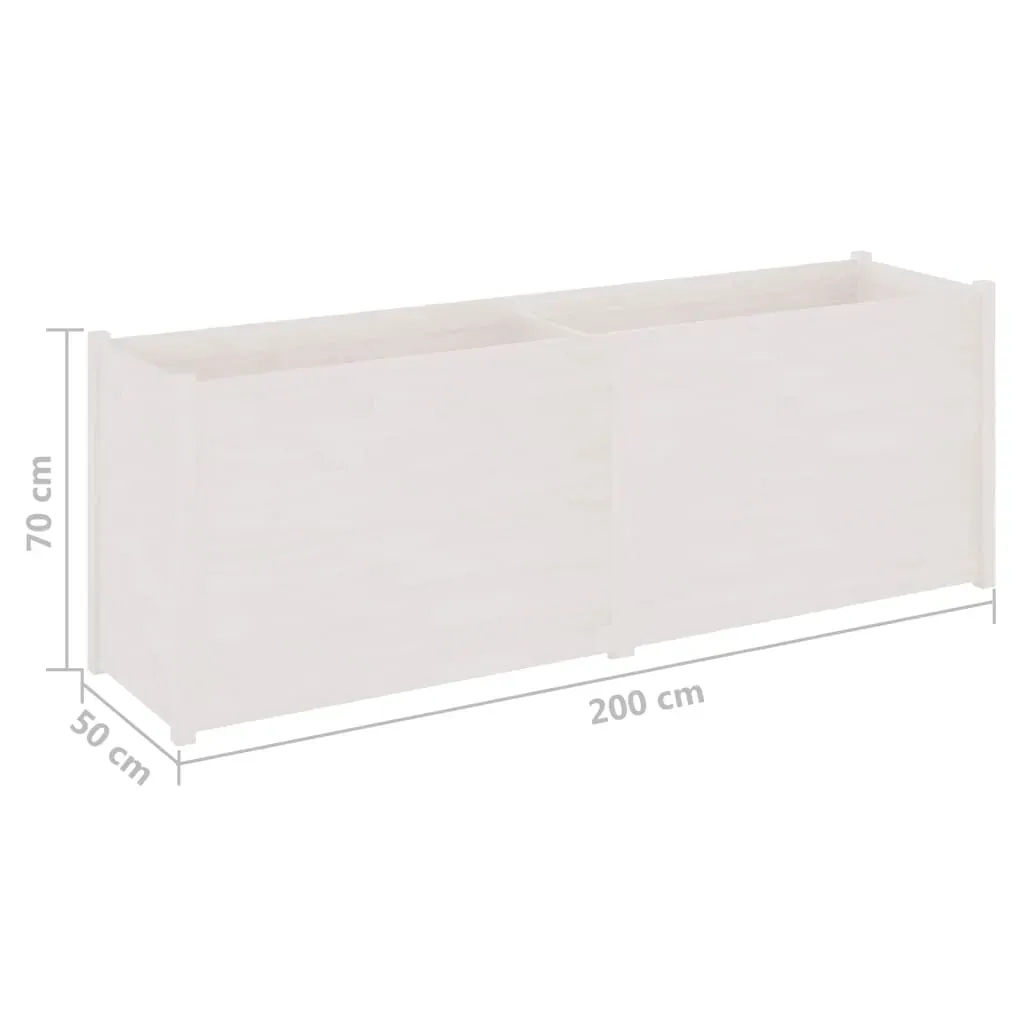 Garden Planter 200x50x70 cm Solid Pinewood Price