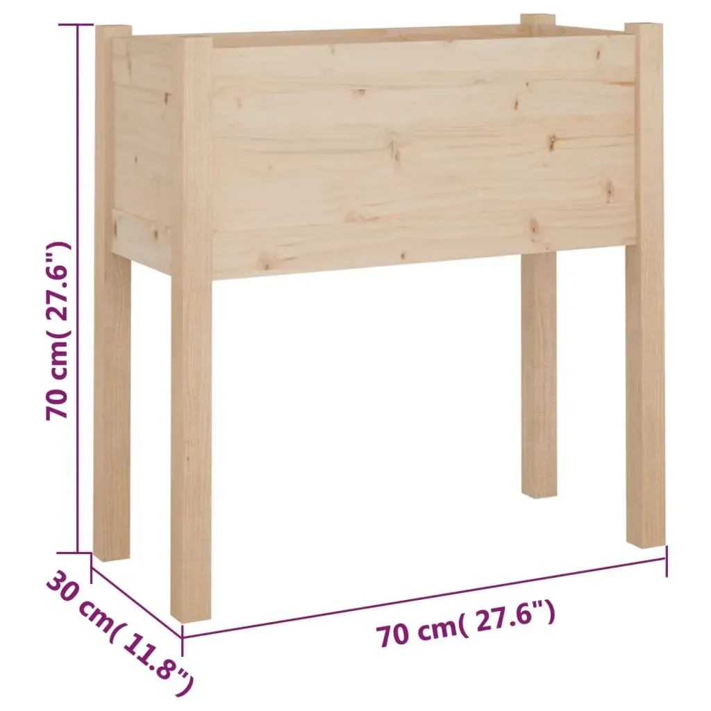 Garden Planter 70x31x70 cm Solid Pinewood Price