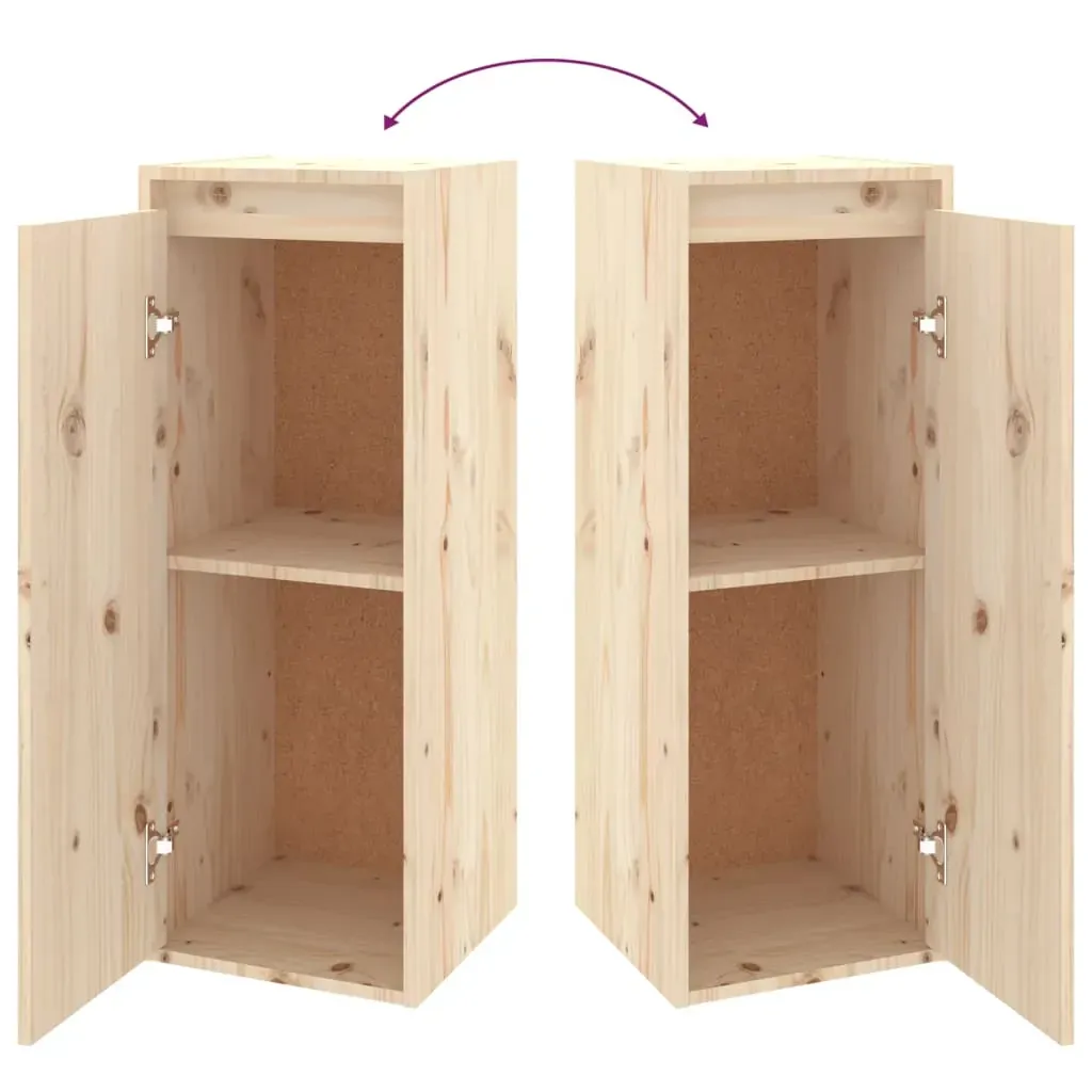 Wall Cabinet 30x30x80 cm Solid Wood Pine Price